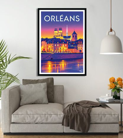 poster Orléans Vintage