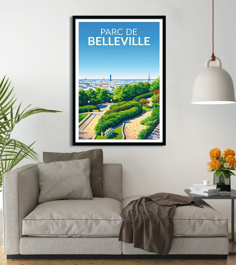 Poster Parc de Belleville