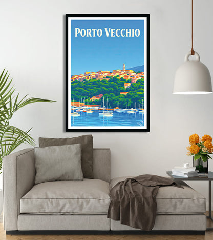 poster Vintage Porto-Vecchio