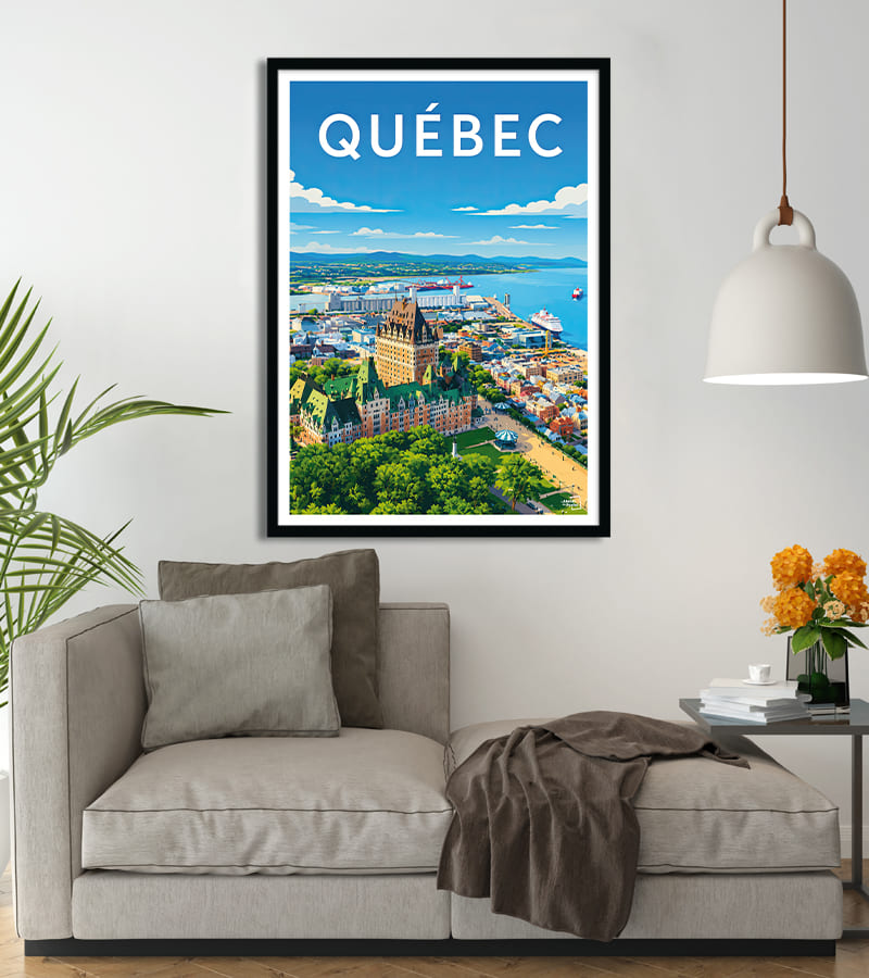 Affiche Québec panorama