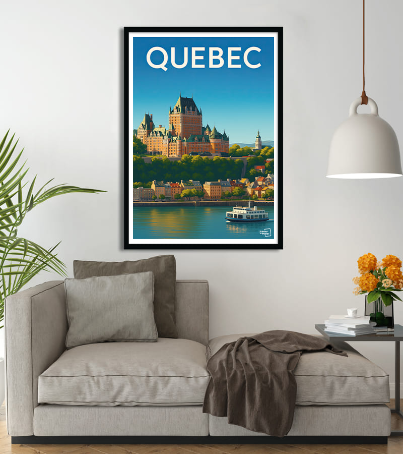 poster vintage Quebec