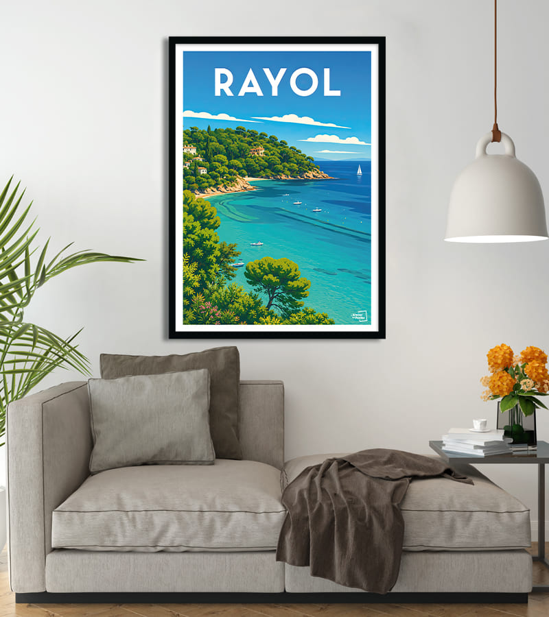 poster Le Rayol Vintage