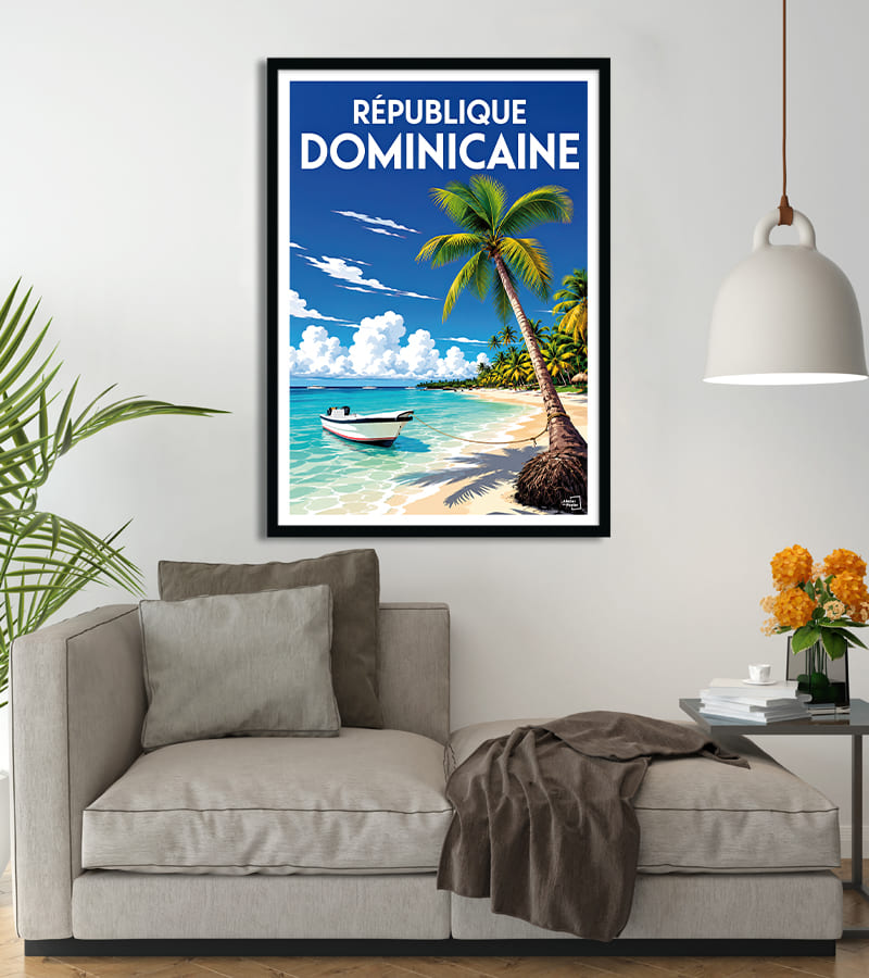 poster République Dominicaine vintage