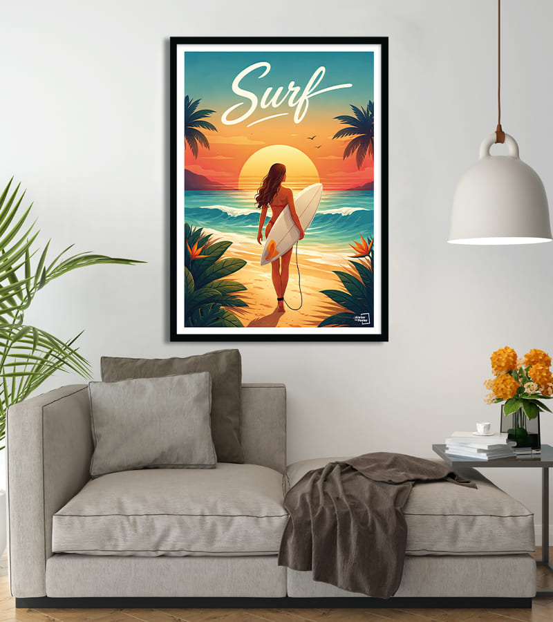 poster Surfeuse