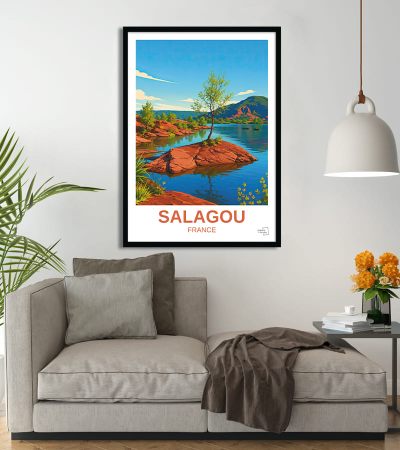 poster Lac du Salagou