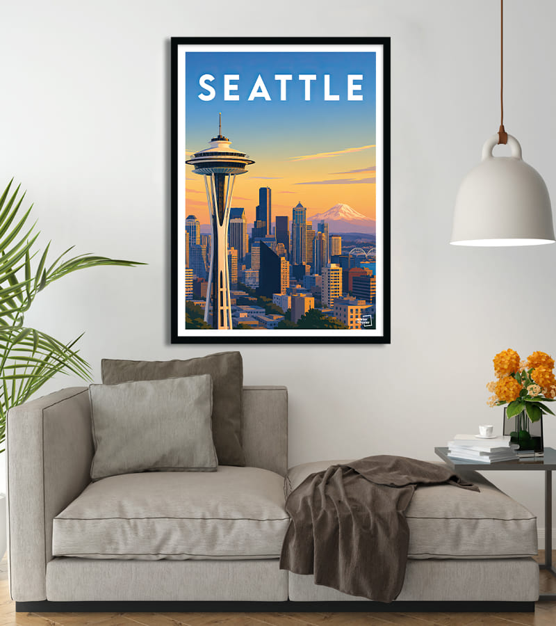 poster Seattle vintage