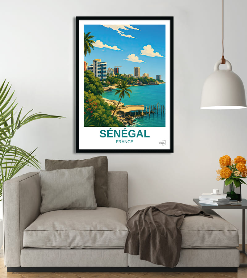 poster Sénégal vintage