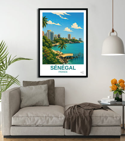 poster Sénégal vintage