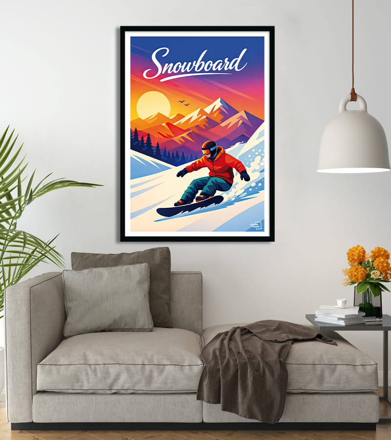 poster Snowboard vintage
