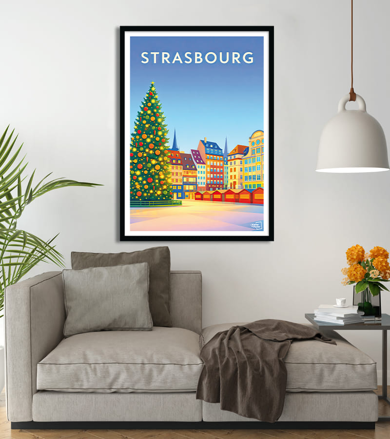 Affiche Marché de Strasbourg