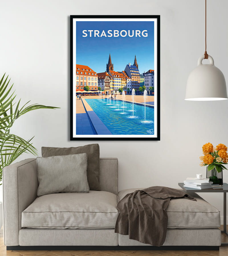 Affiche Strasbourg Moderne