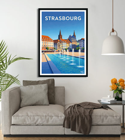 Affiche Strasbourg Moderne