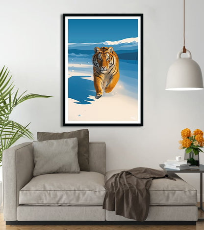 poster Tigre dans la Neige