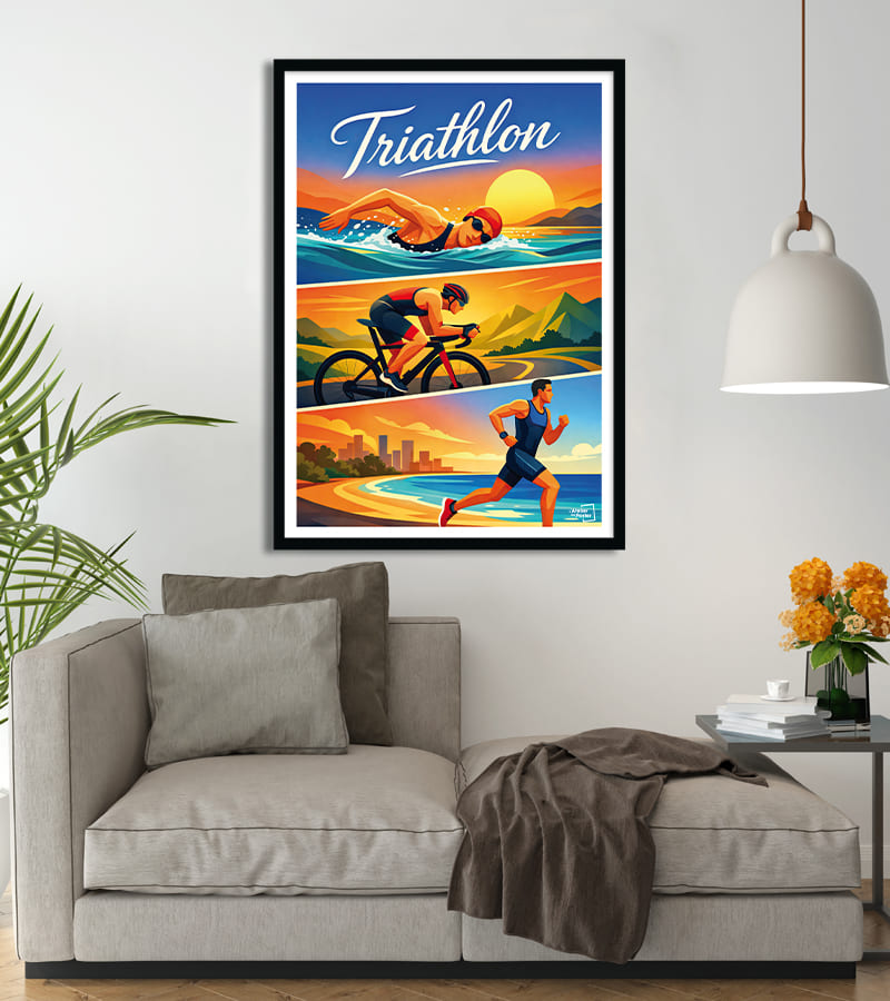 poster Triathlon Moderne