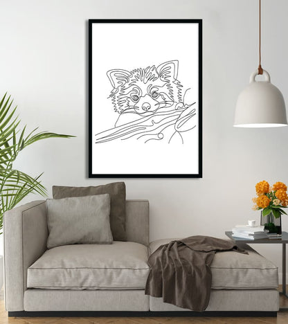 Affiche Line Art Animal #18