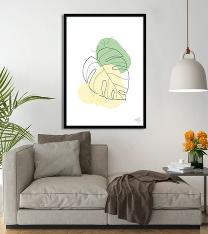 Affiche minimaliste Nature abstraite couleur pastel #28