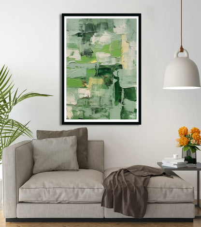 Affiche Design vert abstrait #38