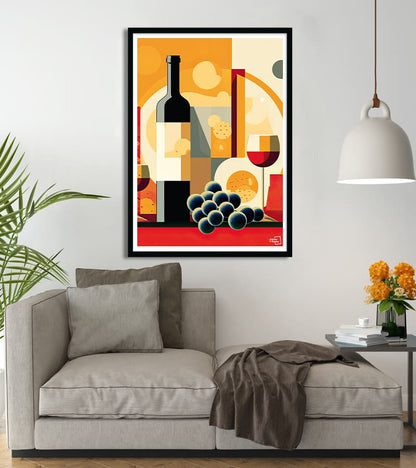 Affiche Apero cubisme abstrait #50