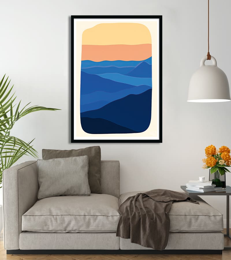 Affiche Minimaliste de Paysage – Décoration Murale Épurée et Naturelle #51