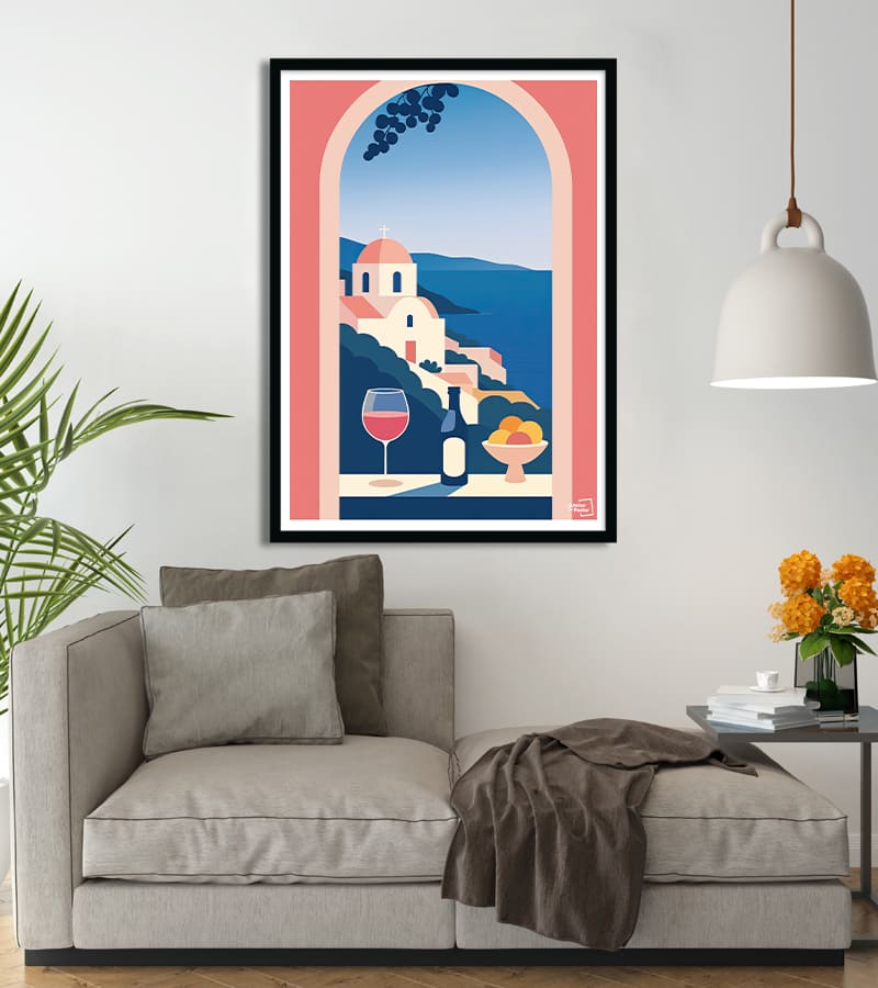 Affiche Paysage Marin et Apéro – Art Mural pour Déco d Été #58