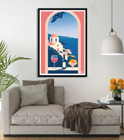 Affiche Paysage Marin et Apéro – Art Mural pour Déco d Été #58