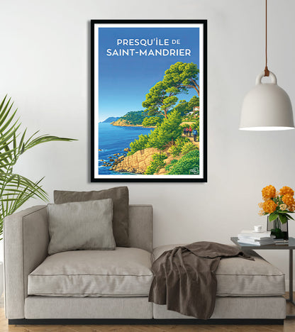 Affiche Presqu île de Saint Mandrier