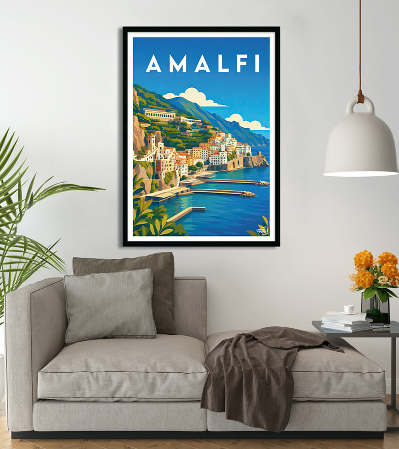 poster Amalfi vintage