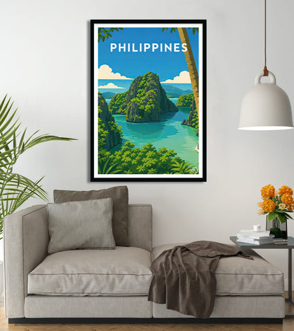 Affiche Les Philippines vintage